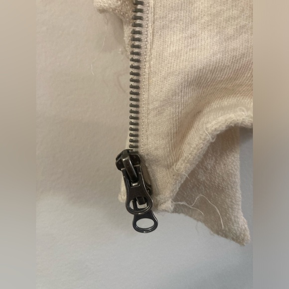 Free People Cream Bohemian Zip Up Cardigan - Picture 8 of 10